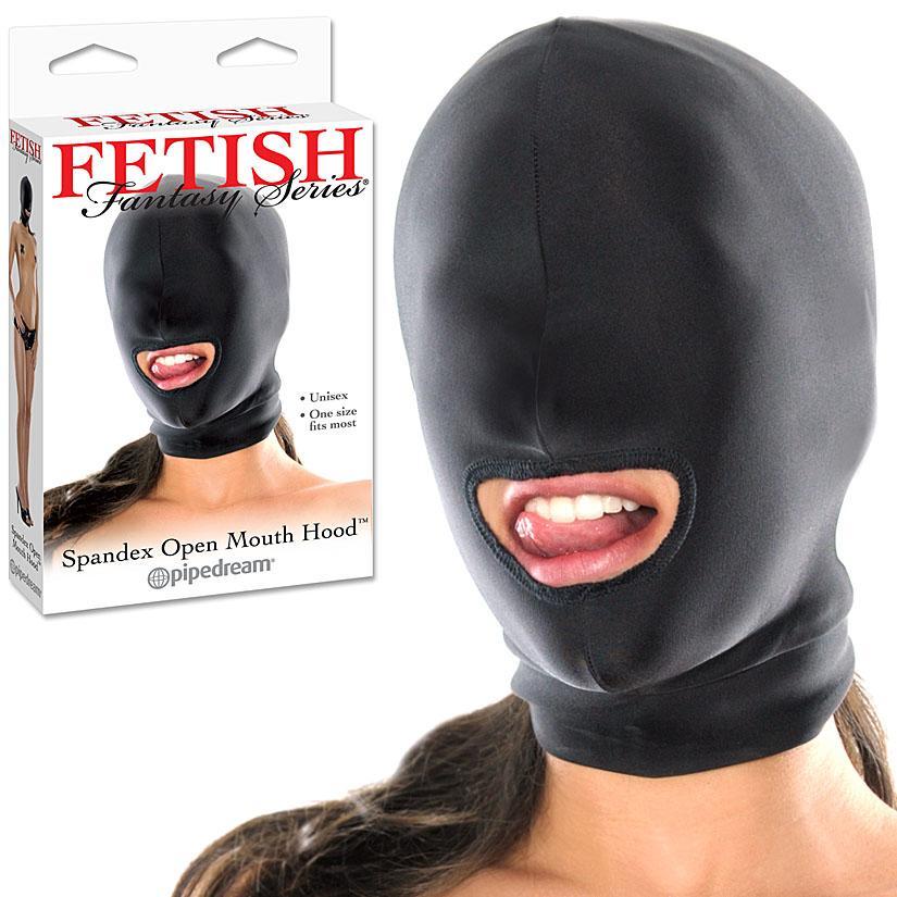 Fetish Fantasy Spandex Open Mouth Hood