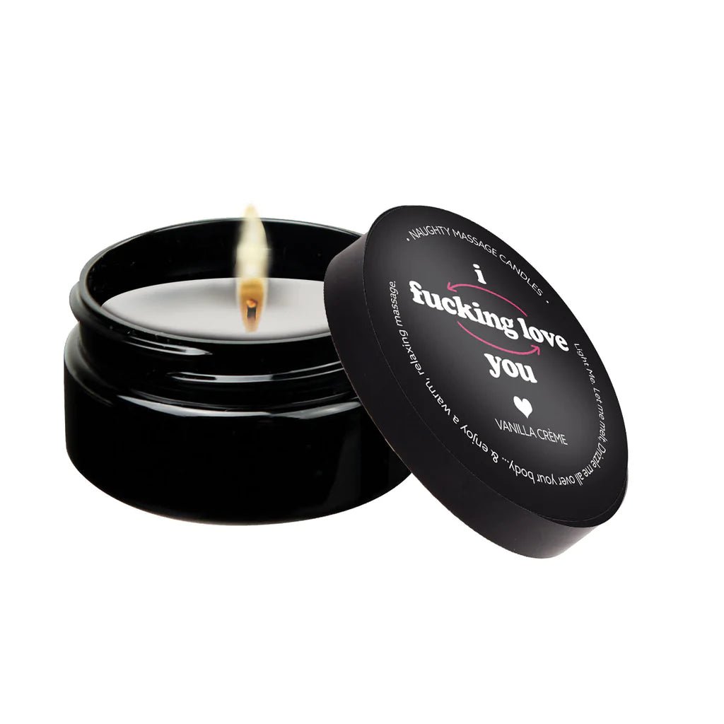 2 OZ Massage Candle “I F*CKING LOVE YOU” Vanilla Creme