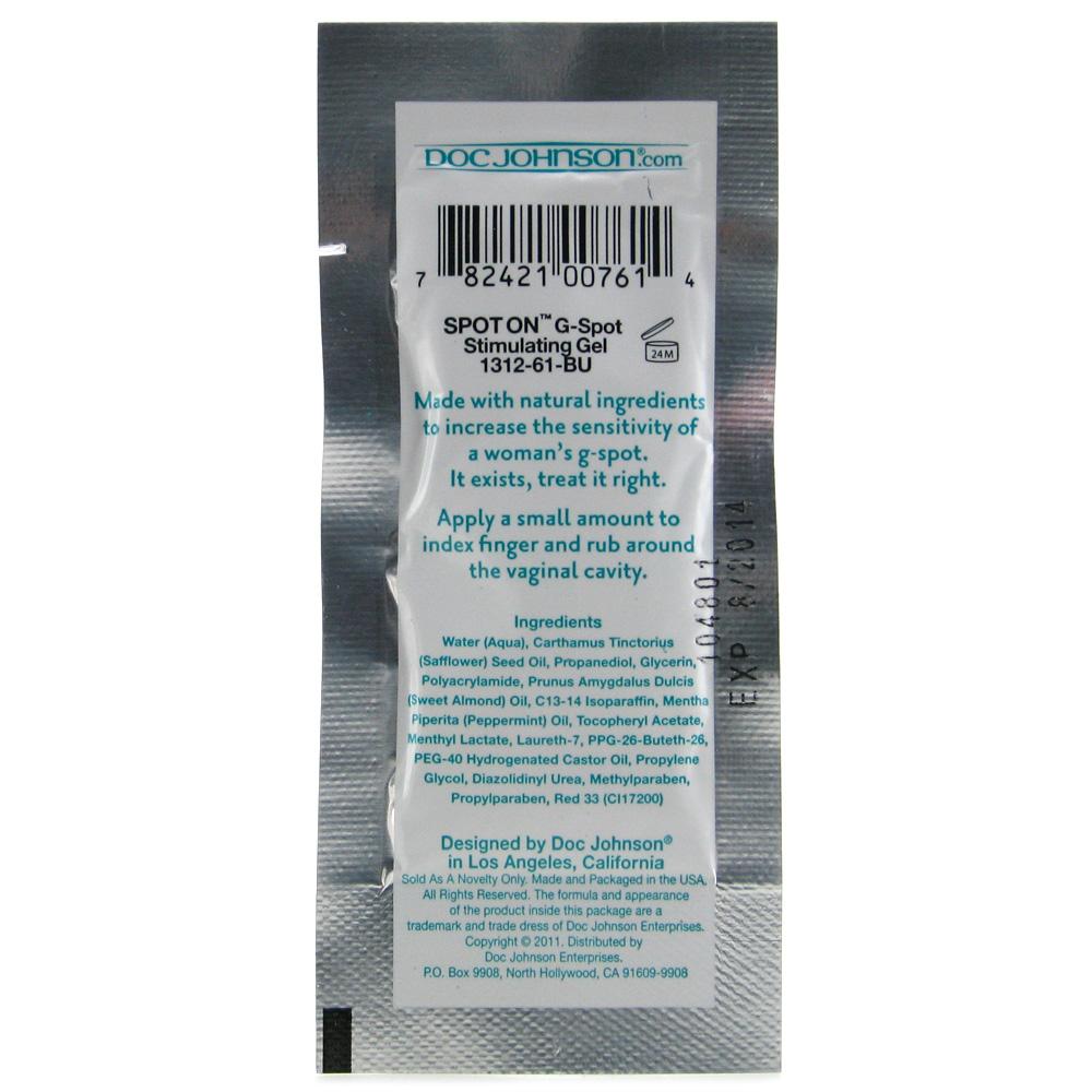 Spot-On G-Spot Stimulating Gel in .25oz/7.1g