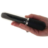 Stardust Charm Rechargeable Glass Vibe in Black